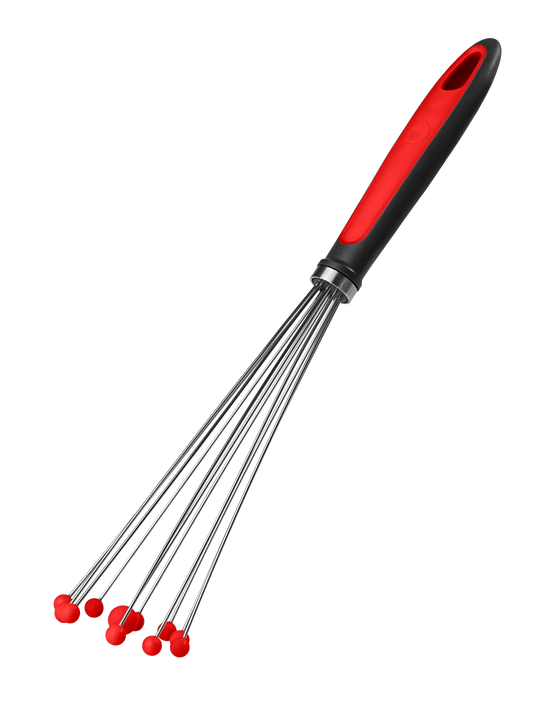 Kugelschneebesen rot