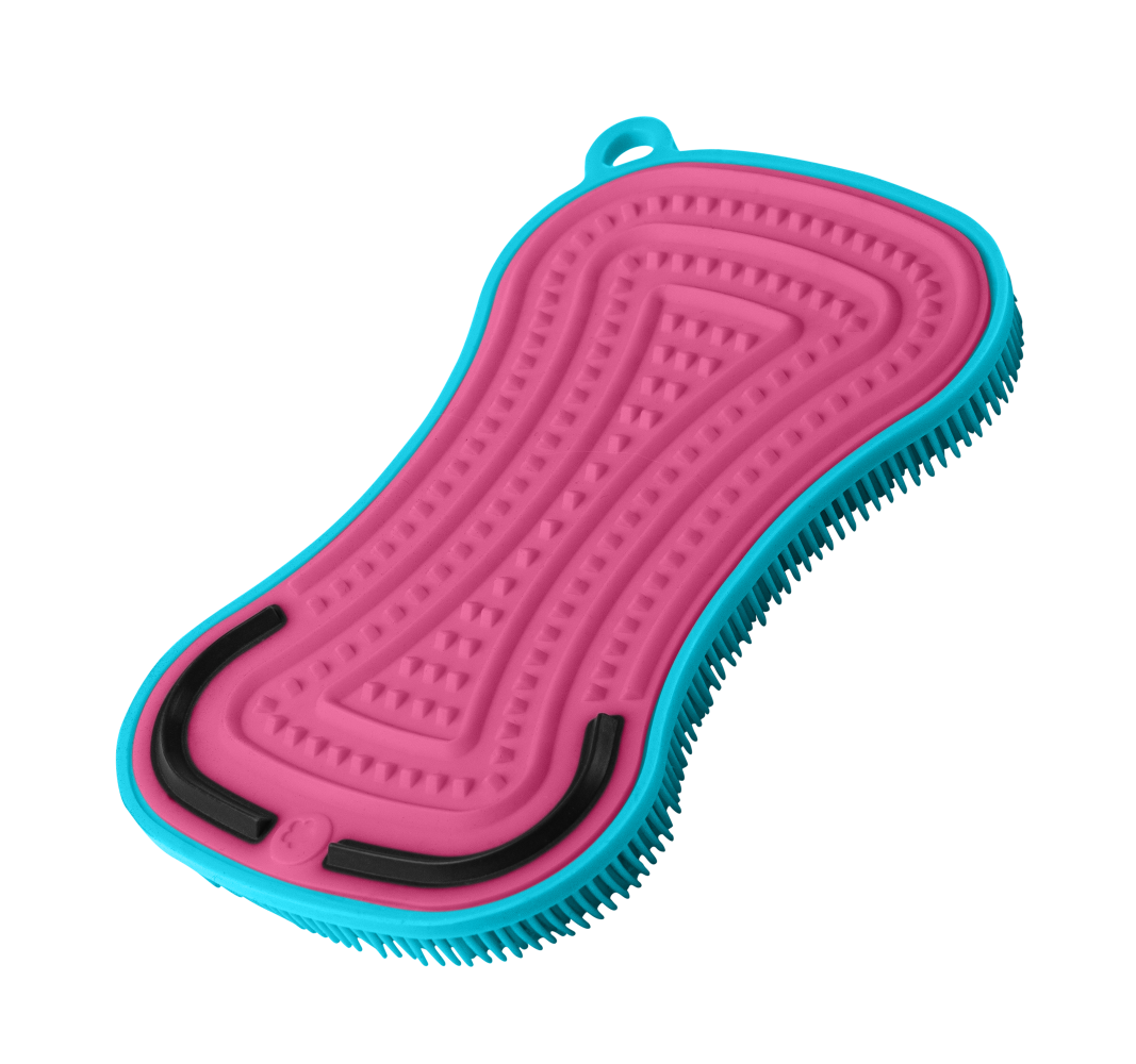 Scrubby plus türkis/pink 13x8 cm