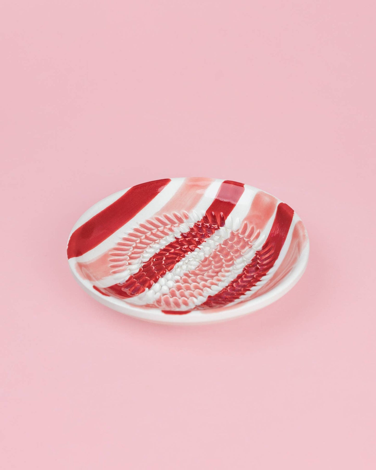 Keramikreibe "Sweetheart" 12cm für Knoblauch, Ingwer & Gewürze Rosa und Rot