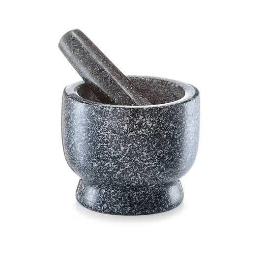 Mörser & Stößel-Set, Granit, anthrazit Ø 12 cm × 10 cm