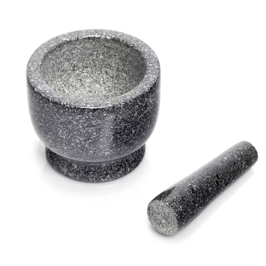 Mörser & Stößel-Set, Granit, anthrazit Ø 12 cm × 10 cm