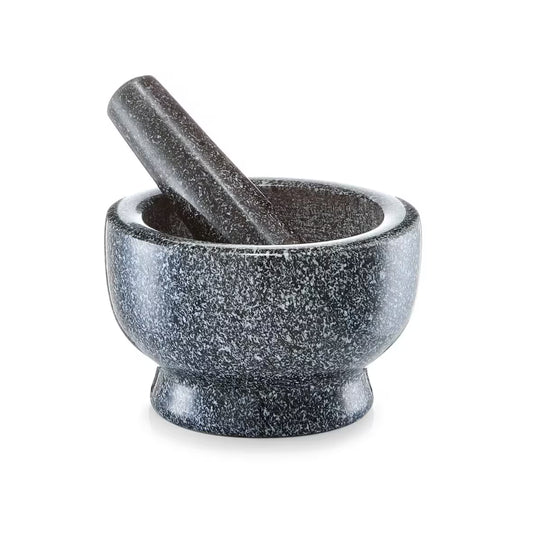 Mörser & Stößel-Set, Granit, anthrazit Ø 13 cm × 8 cm