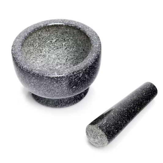 Mörser & Stößel-Set, Granit, anthrazit Ø 13 cm × 8 cm