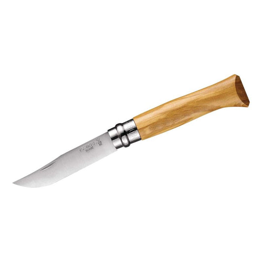 Taschenmesser  No. 8 Edelstahl/Olivenholz mit Etui