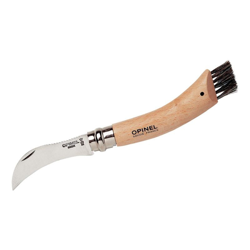 Pilzmesser Edelstahl mit Bürste Opinel No 08