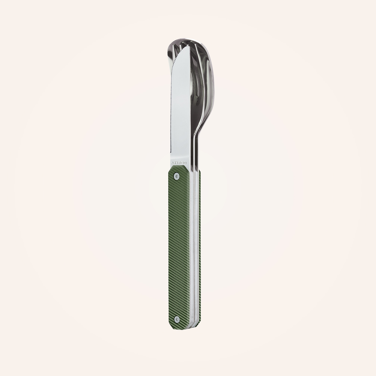 Feststehendes Besteck 12:34, Aluminium khaki