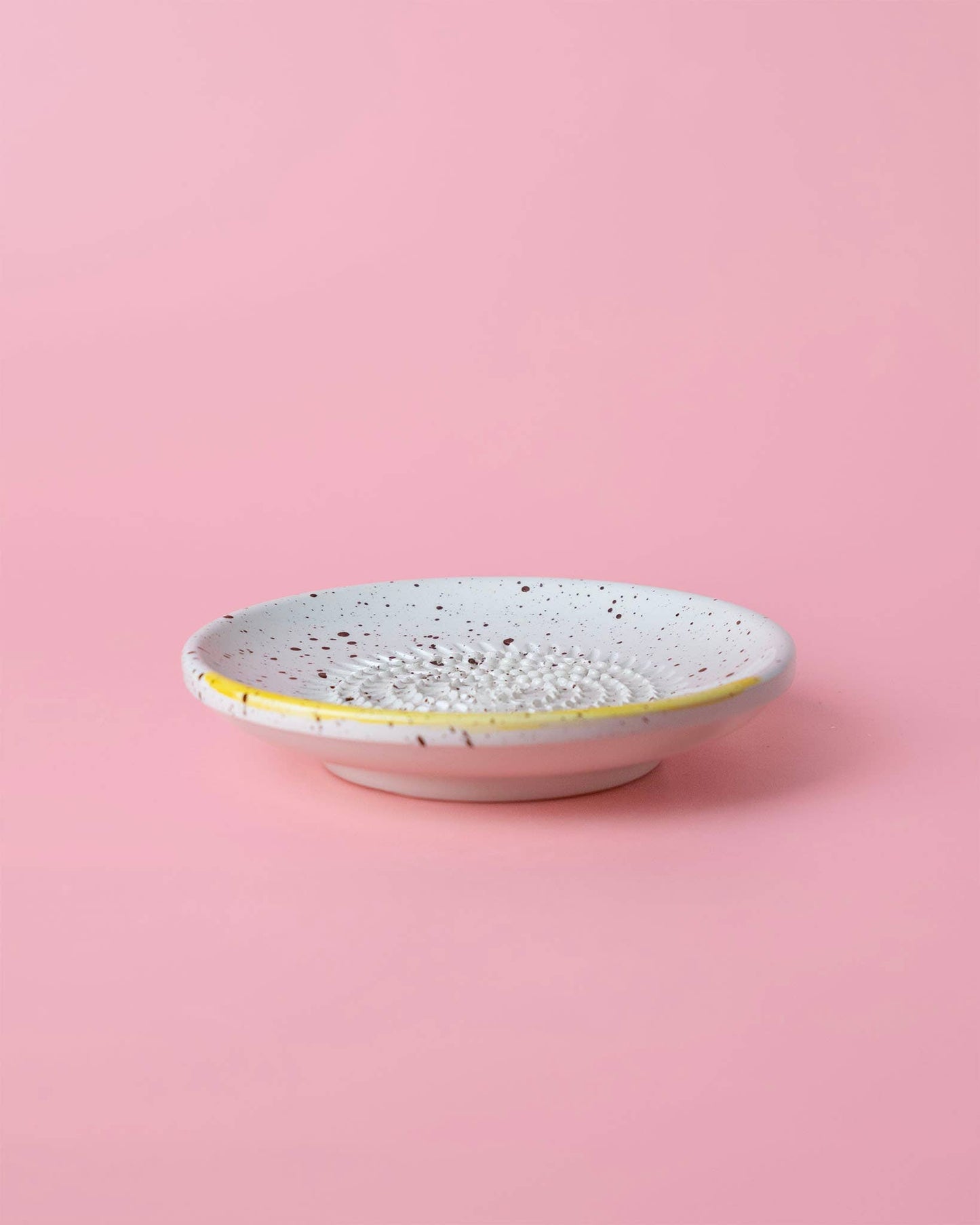 Keramikreibe "Zimt" 12cm für Knoblauch, Ingwer & Gewürze