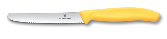 Tomatenmesser 11 cm Welle gelb Swiss Classic