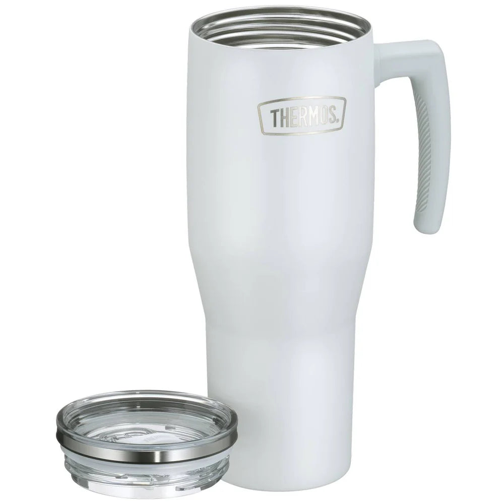 REFRESHING SERIES Isolierbecher white matt 1,10 L | Mit Komfortgriff & Strohhalm