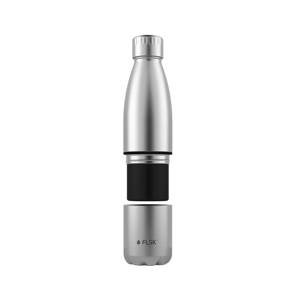 Trinkflasche FLSK mit Becher 0,7l stainless To-Go/TmB