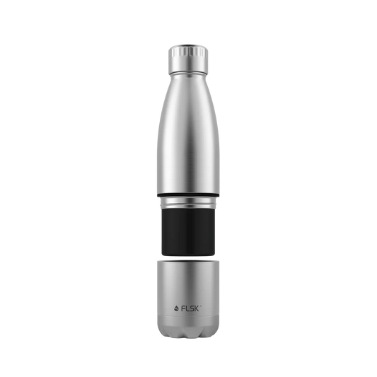 Trinkflasche FLSK mit Becher 0,7l stainless To-Go/TmB