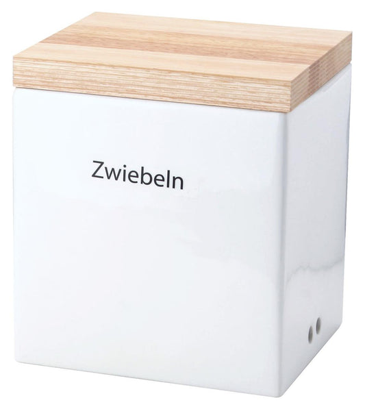 Vorratsdose m Holzdeckel Keramik (2)