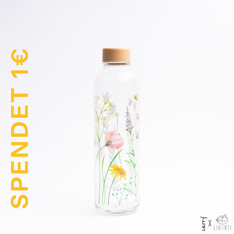 Trinkflasche Glas LET THE BEES BE 0,7 l