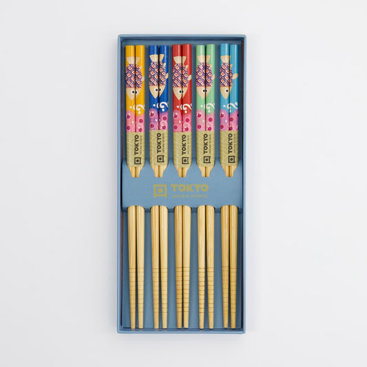 Essstäbchen Geschenkset 5 Paar, Koinobori