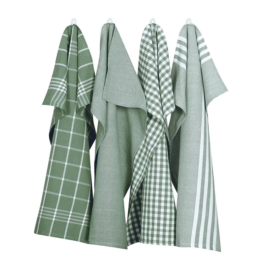 Geschirrtücher Recycling, verschiedene Farben, 50x70 cm, 4er Set