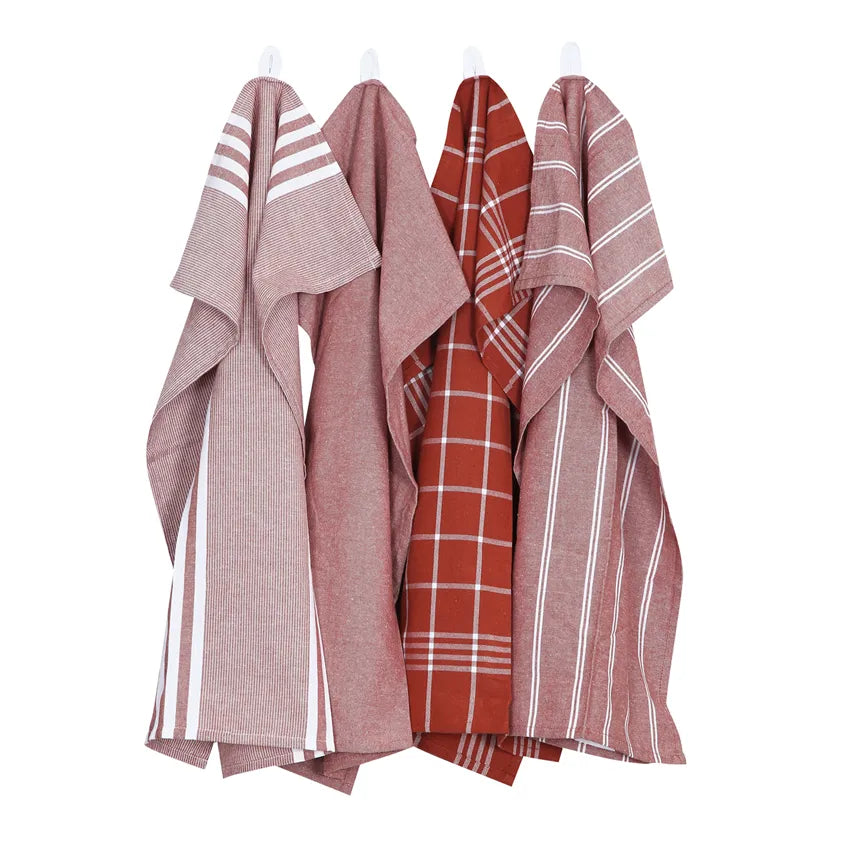 Geschirrtücher Recycling, verschiedene Farben, 50x70 cm, 4er Set