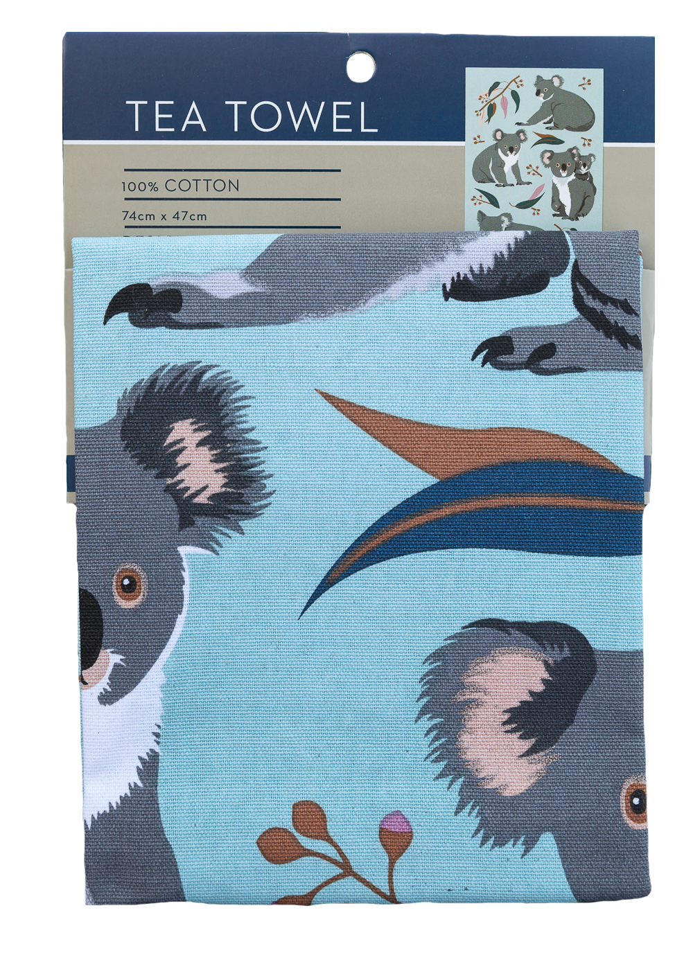 Geschirrtuch - Koalas Baumwolle 74cm x 47cm