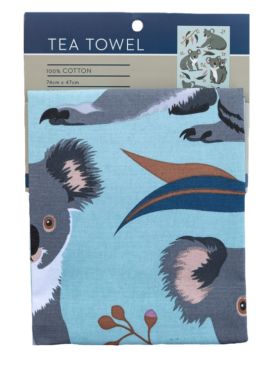 Geschirrtuch - Koalas Baumwolle 74cm x 47cm