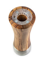 Salzmühle 21cm Olivenholz Edelstahl Madras