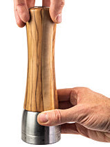 Salzmühle 21cm Olivenholz Edelstahl Madras