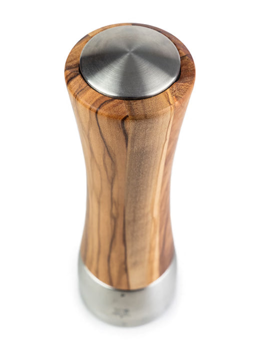 Salzmühle 21cm Olivenholz Edelstahl Madras