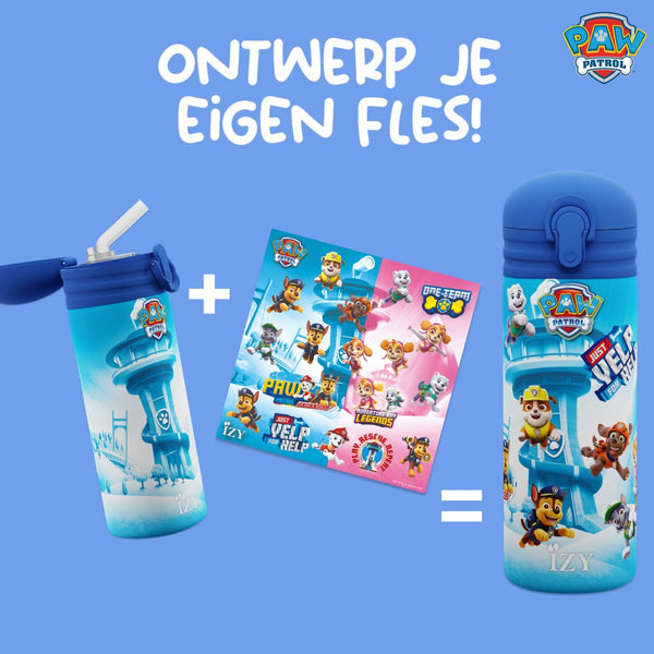 Trinkflasche Edelstahl 24h kalt 12h Kinder - Paw Patrol - Refresh Blue - 350ML