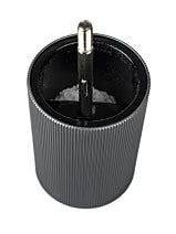 Salzmühle, 18 cm, Carbon u. Buchenholz graphit