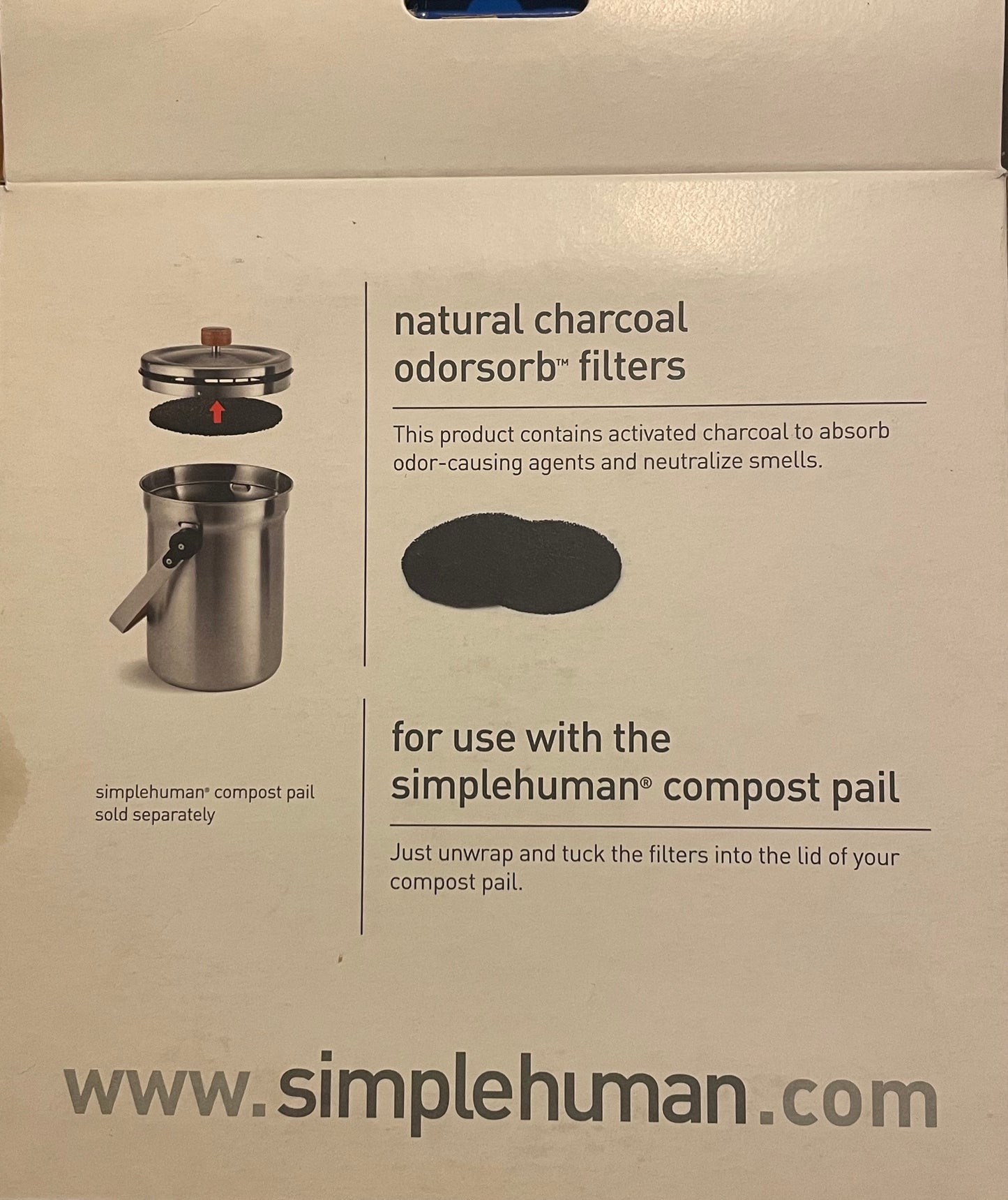 Simplehuman odorsorb Filter Doppelpack - rund