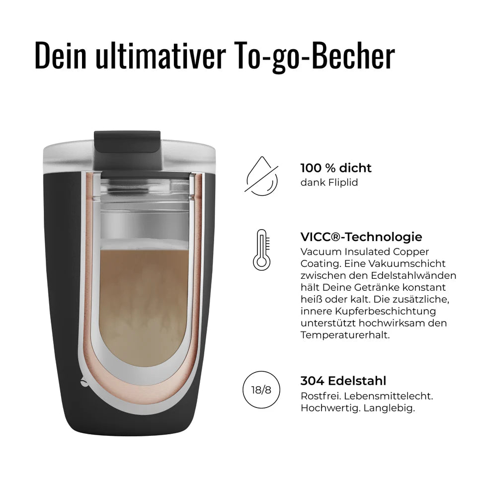 Kaffeebecher CUP 0,5l midnight To-Go / Cup