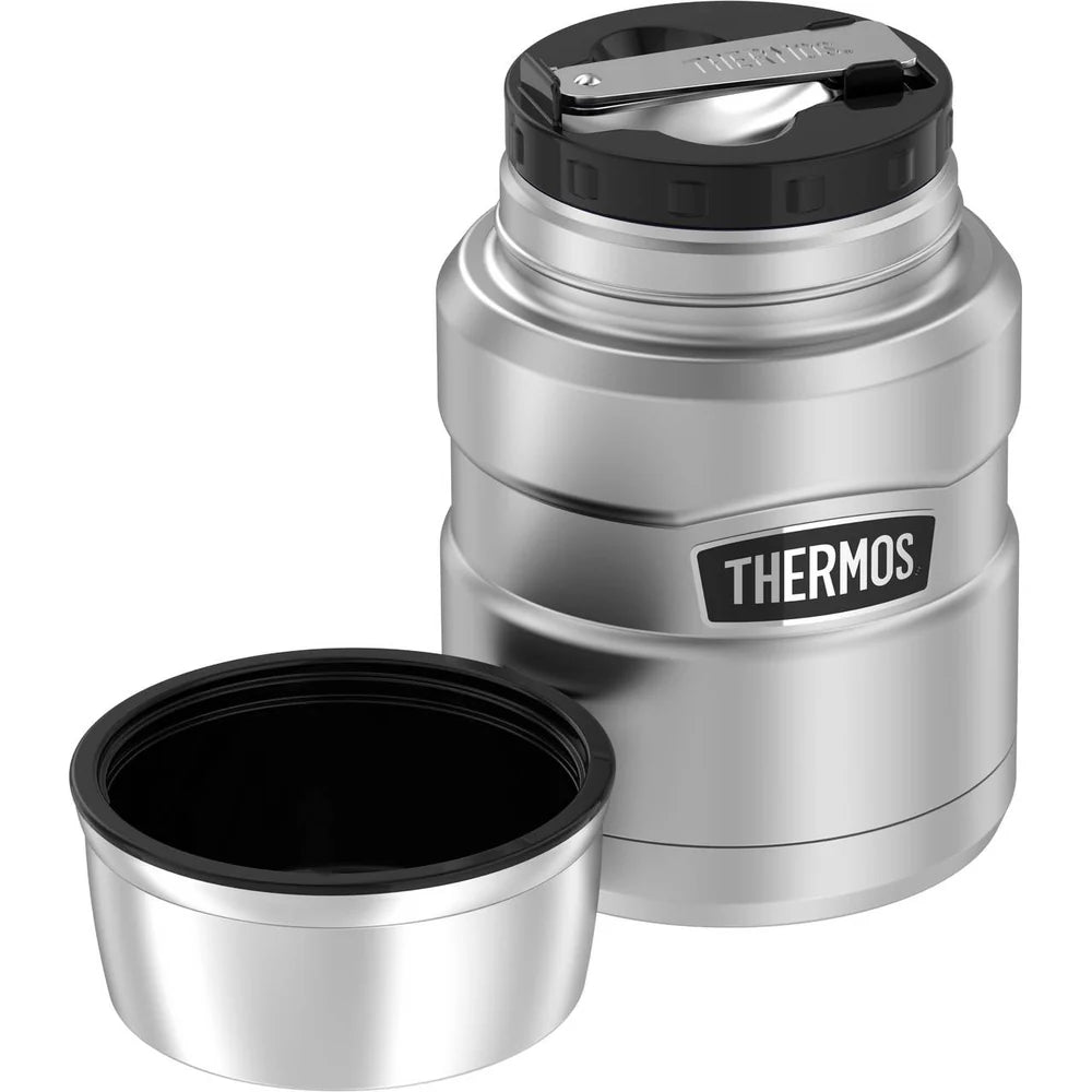 STAINLESS KING FOOD JAR Thermobehälter 0,47 L | 100 % auslaufsicher & mit Löffel