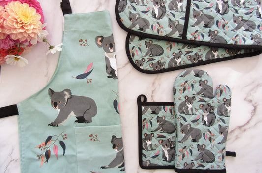 Schürze – Koalas, 100 % Heavy Drill-Baumwolle