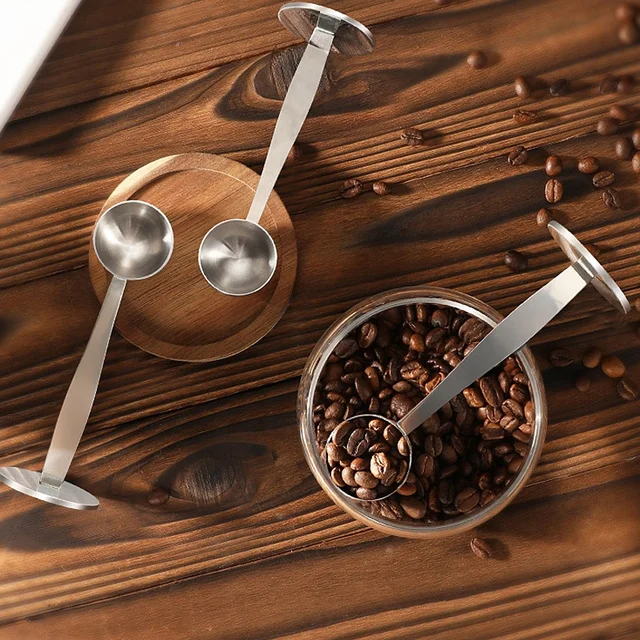 Kaffeetamper mit Messlöffel – 2 Farben verfügbar