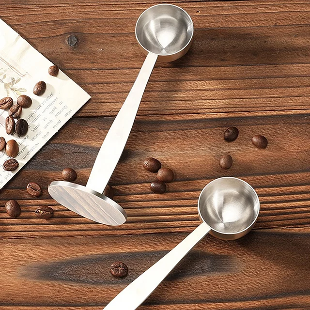 Kaffeetamper mit Messlöffel – 2 Farben verfügbar