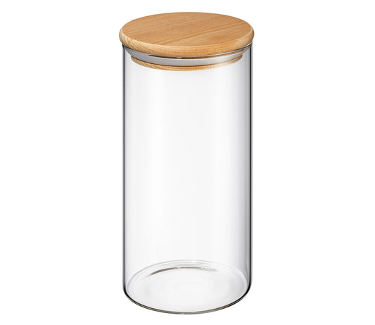 Vorratsglas mit Holzdeckel 1,3l
