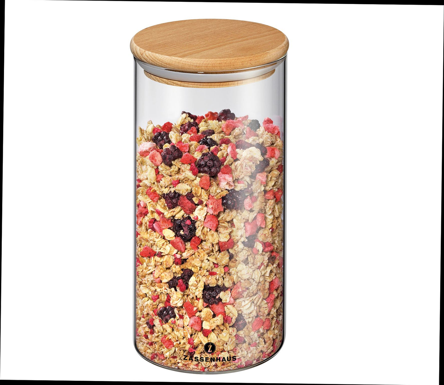 Vorratsglas mit Holzdeckel 1,3l