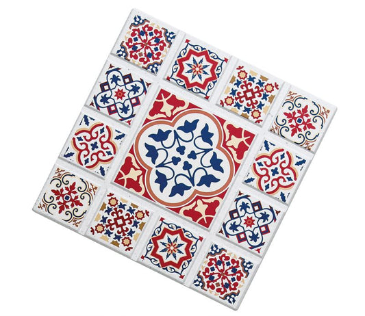 Untersetzer Blume 20cm Keramik Casablanca