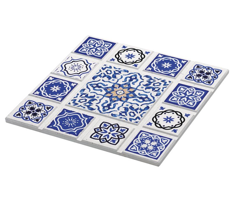 Untersetzer Kreuz 20cm Keramik Casablanca