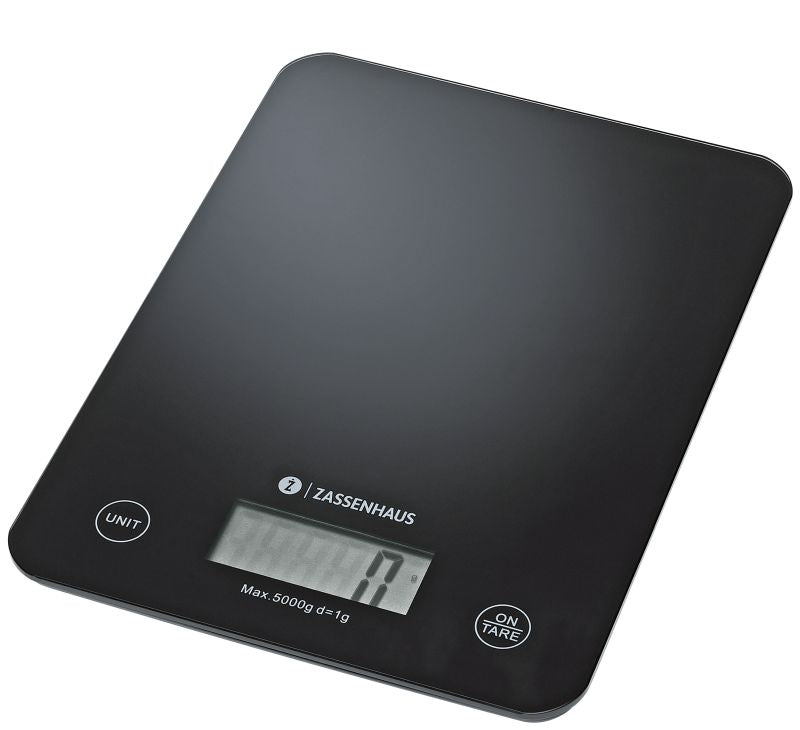 Küchenwaage digital USB schwarz Balance