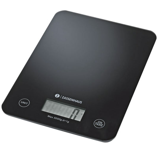 Küchenwaage digital USB schwarz Balance