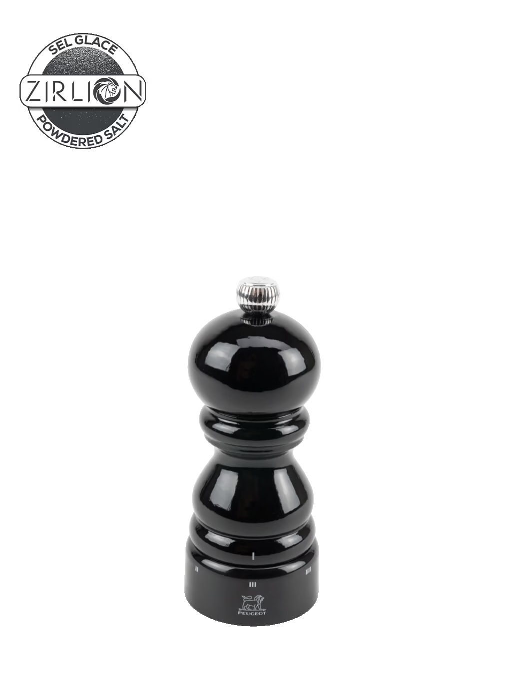 Salzmühle 12cm schwarz Paris