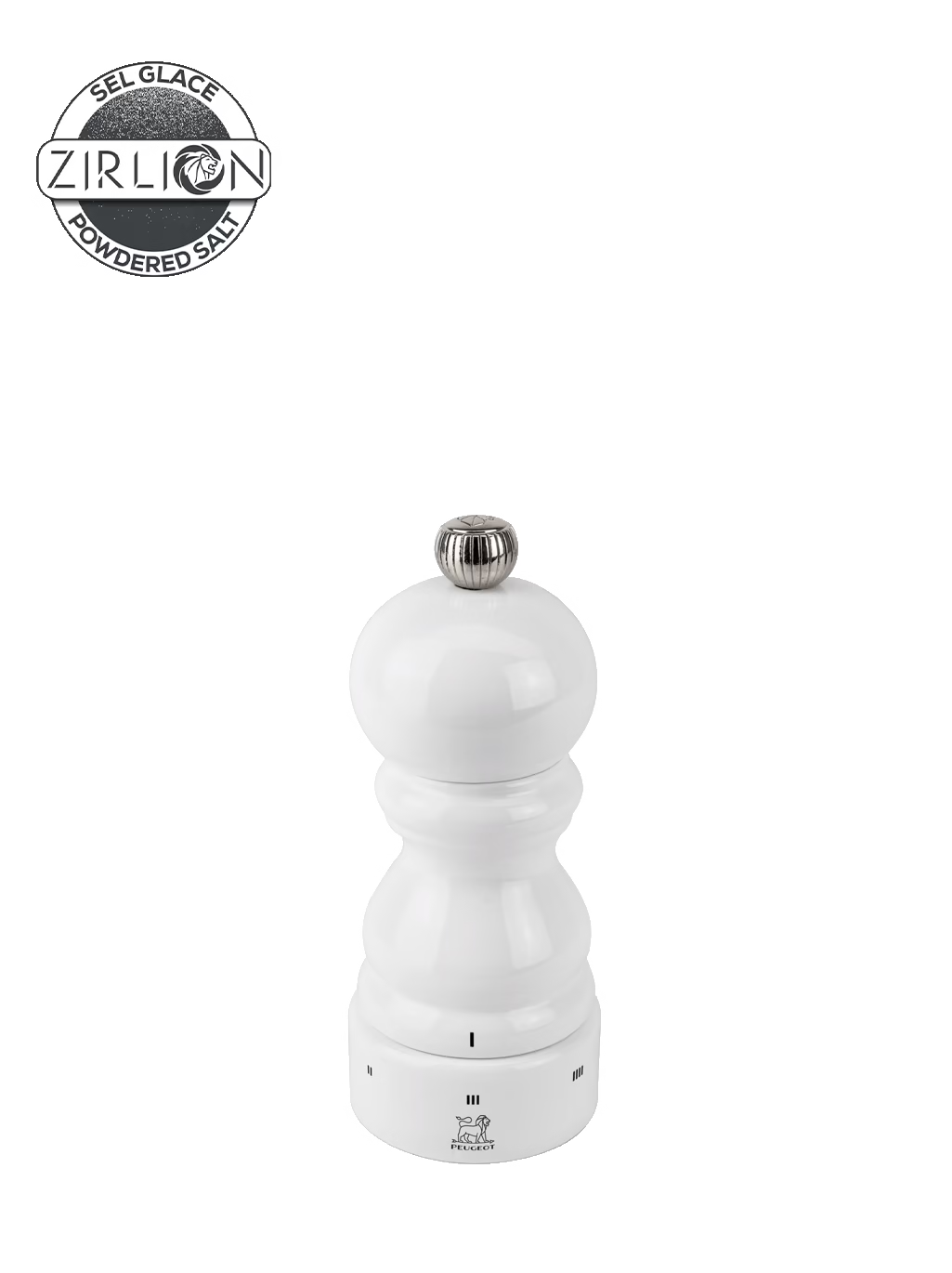 Salzmühle 12cm weiß Paris