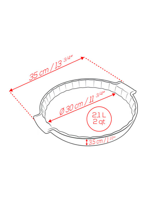 Tarteform schiefer 30x30x3,5
