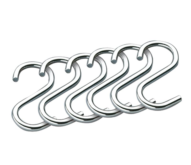S-Haken Parma chrom 6er Küchenhelfer Parma