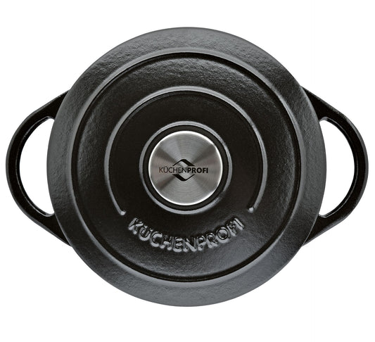 Bratentopf Provence rund 24 schwarz