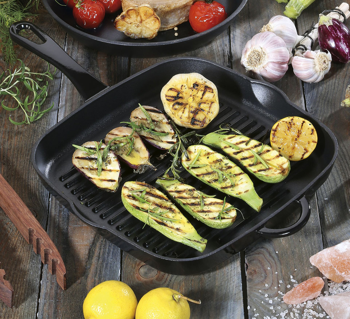Grillpfanne hoch schwarz Provence