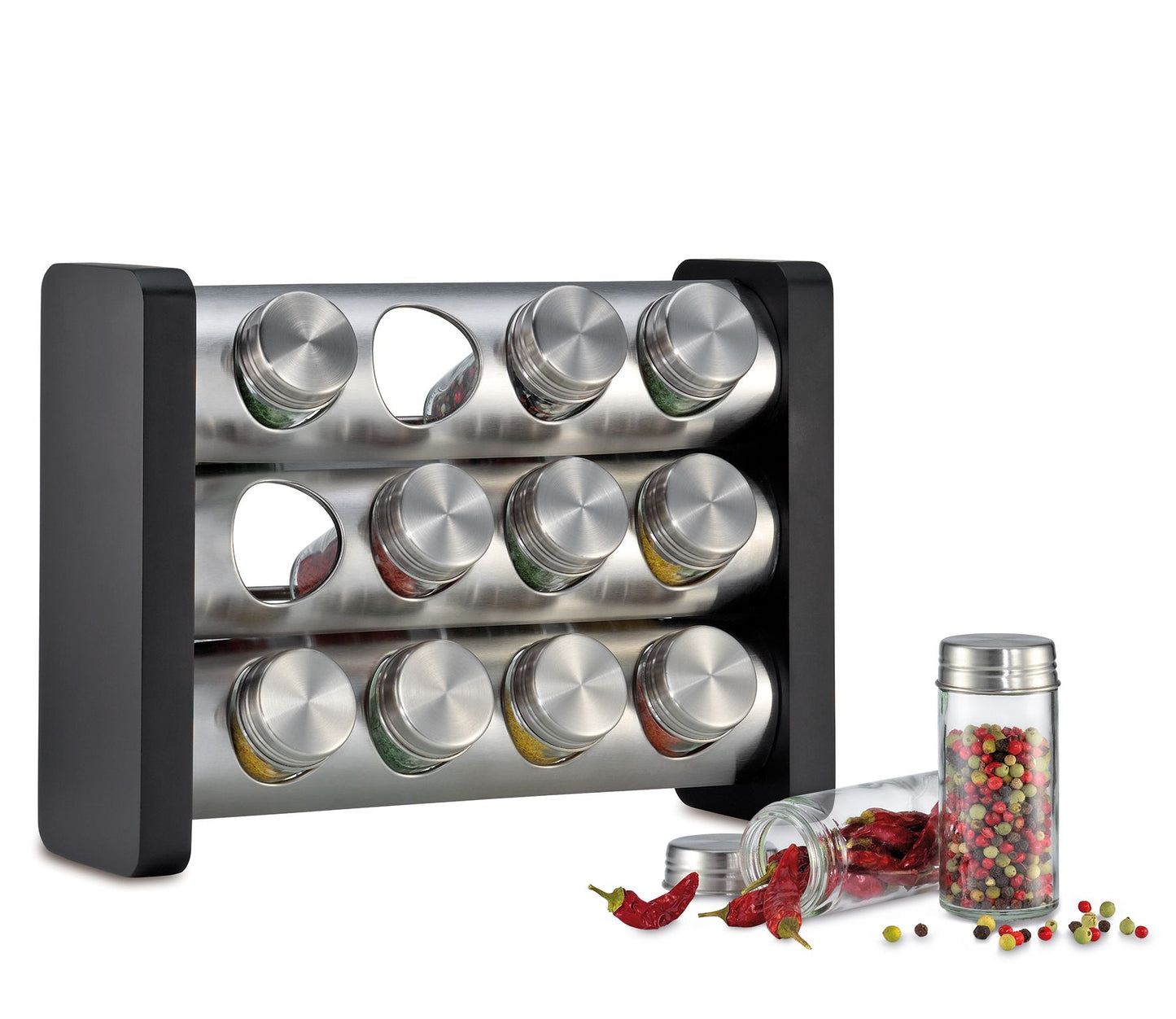 Gewürzständer mit 12 Gläsern Gewürze