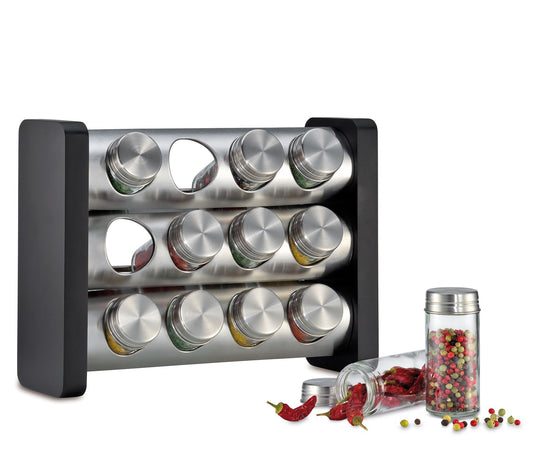 Gewürzständer mit 12 Gläsern Gewürze