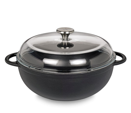 Schmorpfanne 28 cm schwarz Provence Marmite