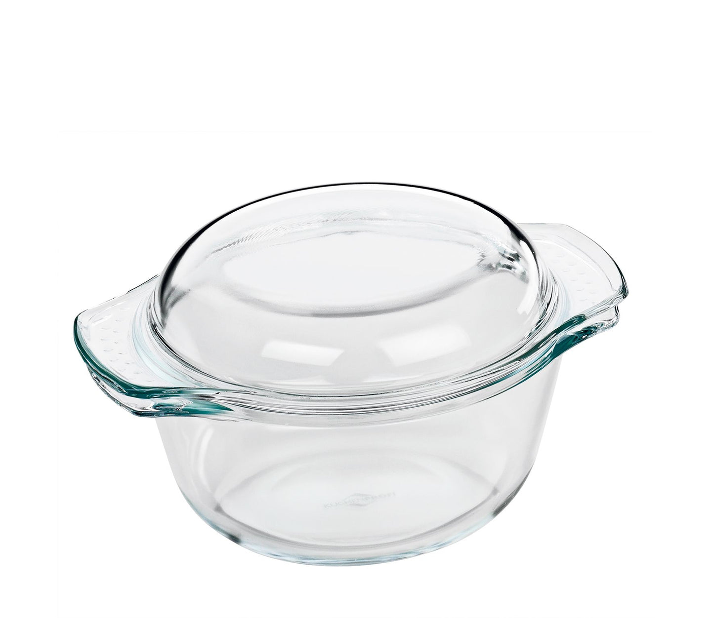 Auflaufform mit Deckel Glas rund 18 Elsass