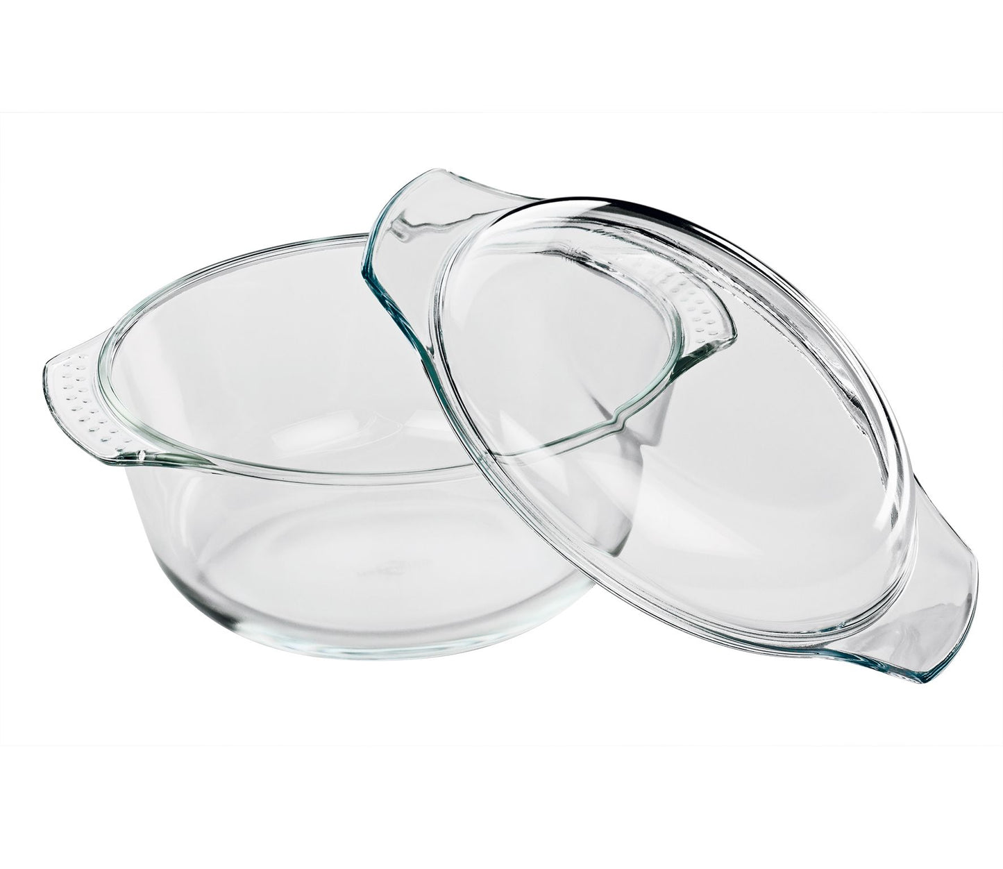 Auflaufform mit Deckel Glas rund 22 Elsass